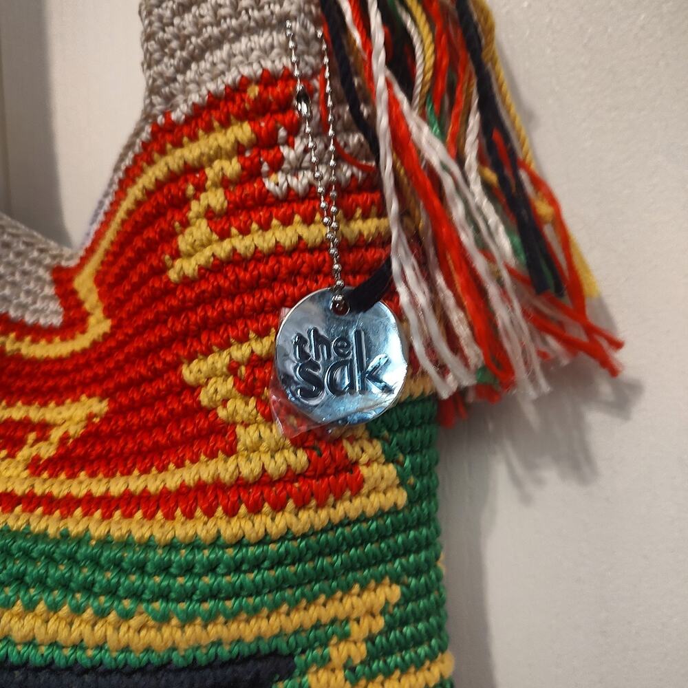 The Sak Womens Hand Crocheted Bag Multiple Multi Color - Picture 5 of 11